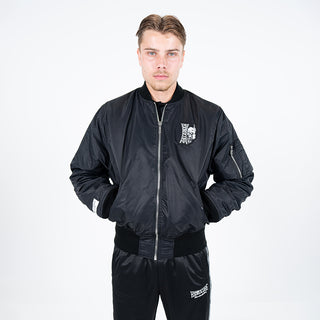 100% Hardcore Bomberjacket Vertical Black