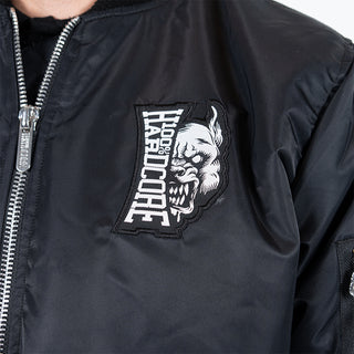 100% Hardcore Bomberjacket Vertical Black