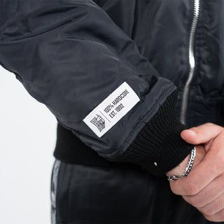 100% Hardcore Bomberjacket Vertical Black