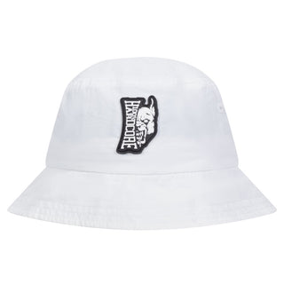 100% Hardcore Bucket Hat Rage White