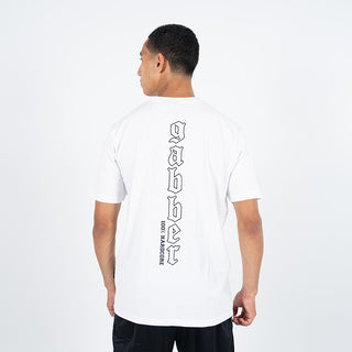 100% Hardcore T-shirt Gabber Vertical White