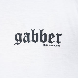 100% Hardcore T-shirt Gabber Vertical White