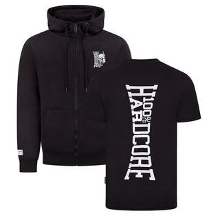 100% Hardcore Vertical Hooded Zipper | T-Shirt Combideal