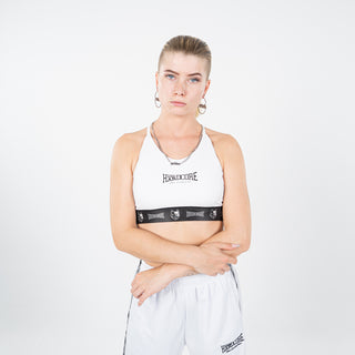 100% Hardcore Women Sport Top Taping White