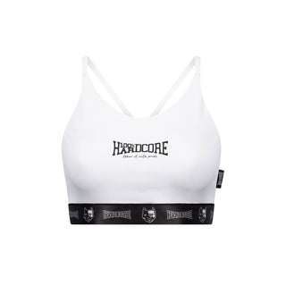 100% Hardcore Women Sport Top Taping White