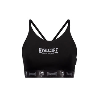 100% Hardcore Women Sport Top Taping Black