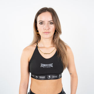 100% Hardcore Women Sport Top Taping Black