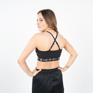 100% Hardcore Women Sport Top Taping Black