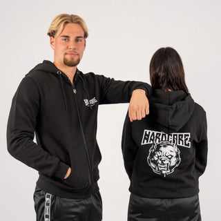 100% Hardcore Hooded Zipper Rage Black