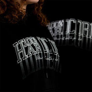 100% Hardcore Oversized Hoodie Faded Black