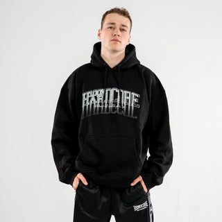 100% Hardcore Oversized Hoodie Faded Black