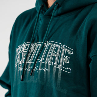 100% Hardcore Oversized Hoodie Faded Teal