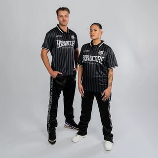 100% Hardcore Soccershirt Classic Striped Black