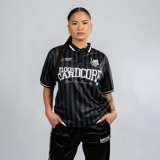 100% Hardcore Soccershirt Classic Striped Black