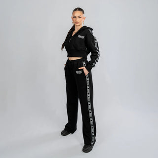 100% Hardcore Pantalón de Chándal Mujer Straight Fit Negro