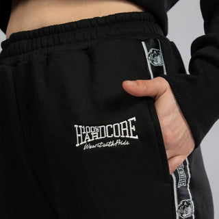 100% Hardcore Pantalón de Chándal Mujer Straight Fit Negro