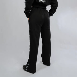 100% Hardcore Pantalón de Chándal Mujer Straight Fit Negro