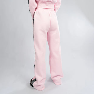 100% Hardcore Pantalón de Chándal Mujer Straight Fit Rosa