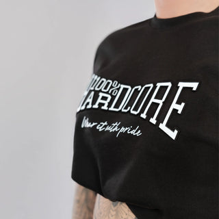100% Hardcore T-Shirt Essential Embossed Black