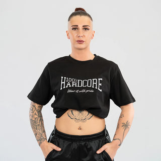 100% Hardcore T-Shirt Essential Embossed Black