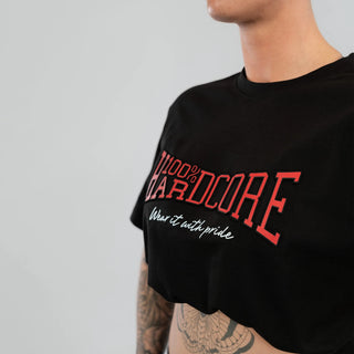 100% Hardcore T-Shirt Essential Embossed Red