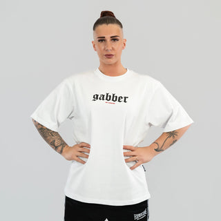 100% Hardcore T-shirt Gabber Big White