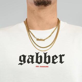 100% Hardcore T-shirt Gabber Big White