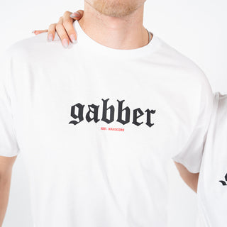 100% Hardcore T-shirt Gabber Big White