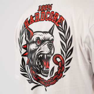 100% Hardcore T-shirt Unleashed White