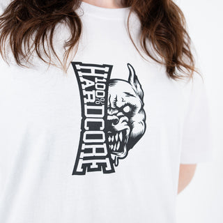 100% Hardcore T-shirt Vertical White