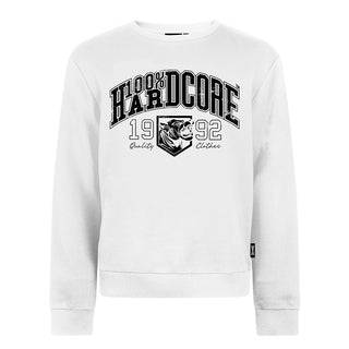 100% Hardcore Crewneck 1992 White