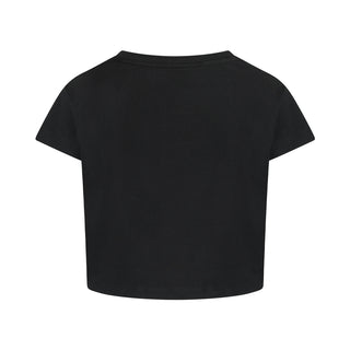 Gabber Cropped T-shirt Black / Pink
