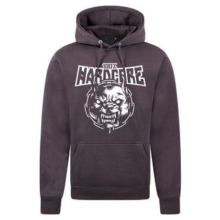 Sudadera con capucha 100% Hardcore Rage Gris
