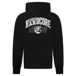 Sudadera con capucha y cremallera 100% hardcore de 1992