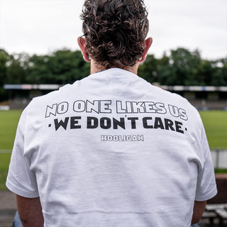 Hooligan Streetwear T-shirt We Don't Care White