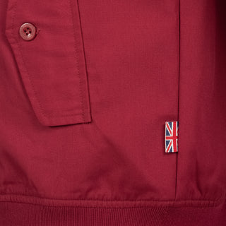 Lonsdale Slimfit Harrington Jack Classic Bordeaux