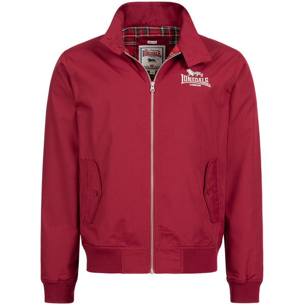 Lonsdale Slimfit Harrington Jacket Classic Burgundy – 100% Hardcore
