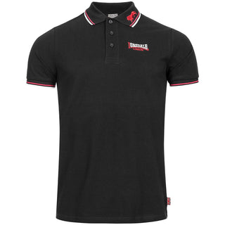 Lonsdale Slimfit Polo The Lion Zwart