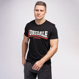 Lonsdale Classic T-Shirt Two Tone Zwart