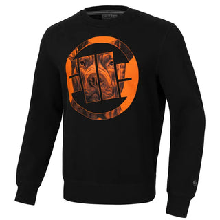 Pit Bull West Coast Crewneck Orange Dog 24 Black