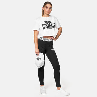 Lonsdale Cropped T-Shirt White GUTCH COMMON