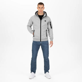 Pit Bull West Coast Hooded Zipper Hermes Grey Melange