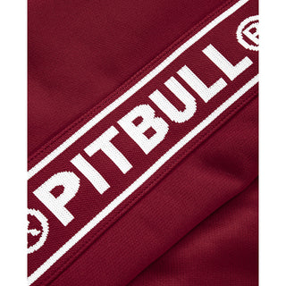 Pit Bull West Coast Oldschool Training Jacket Tape Logo Terry Burgundy