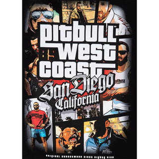 Pit Bull West Coast T-Shirt Most Wanted Zwart