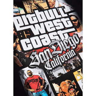 Pit Bull West Coast T-Shirt Most Wanted Zwart