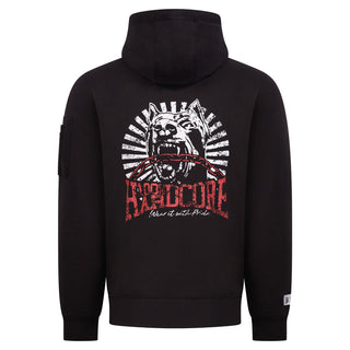 100% Hardcore Hooded Zipper Dog-1