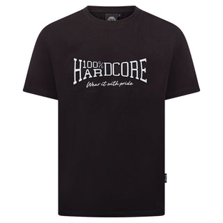 100% Hardcore T-Shirt Essential Embossed Black