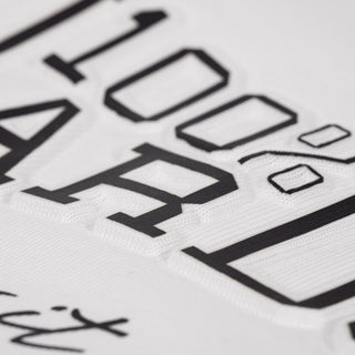 100% Hardcore T-Shirt Essential Embossed White