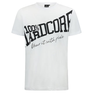 100% Hardcore Camiseta Essential Tilted White