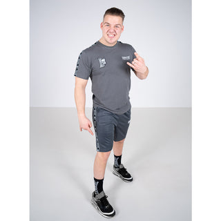 100% Hardcore Korte Trainingsbroek Essential Grijs